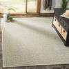 SAFAVIEH Washable Rug Outdoor Linden Collection - 4' x 6', Cream & Aqua, Non-Shedding & Easy to Clean, Ideal for Patio, Backyard, Mudroom (LND134L) view 1