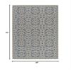 SAFAVIEH Washable Rug Outdoor Linden Collection - 4' x 6', Cream & Blue, Non-Shedding & Easy to Clean, Ideal for Patio, Backyard, Mudroom (LND134N) view 2