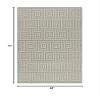 SAFAVIEH Washable Rug Outdoor Linden Collection - 4' x 6', Cream & Aqua, Non-Shedding & Easy to Clean, Ideal for Patio, Backyard, Mudroom (LND173L) view 2
