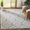 SAFAVIEH Washable Rug Outdoor Linden Collection - 4' x 6', Blue & Cream, Non-Shedding & Easy to Clean, Ideal for Patio, Backyard, Mudroom (LND135M) view 1