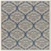 SAFAVIEH Washable Rug Outdoor Linden Collection - 4' x 6', Blue & Cream, Non-Shedding & Easy to Clean, Ideal for Patio, Backyard, Mudroom (LND135M) view 2