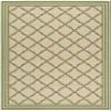 SAFAVIEH Washable Rug Outdoor Linden Collection - 4' x 6', Cream & Olive, Non-Shedding & Easy to Clean, Ideal for Patio, Backyard, Mudroom (LND121V) view 3