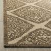 SAFAVIEH Washable Rug Outdoor Linden Collection - 4' x 6', Cream & Beige, Non-Shedding & Easy to Clean, Ideal for Patio, Backyard, Mudroom (LND132C) view 4