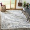 SAFAVIEH Washable Rug Outdoor Linden Collection - 4' x 6', Cream & Blue, Non-Shedding & Easy to Clean, Ideal for Patio, Backyard, Mudroom (LND128N) view 1