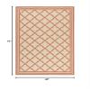 SAFAVIEH Washable Rug Outdoor Linden Collection - 4' x 6', Cream & Rust, Non-Shedding & Easy to Clean, Ideal for Patio, Backyard, Mudroom (LND121R) view 2