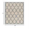 SAFAVIEH Washable Rug Outdoor Linden Collection - 4' x 6', Cream & Blue, Non-Shedding & Easy to Clean, Ideal for Patio, Backyard, Mudroom (LND124N) view 2