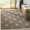 SAFAVIEH Washable Rug Outdoor Linden Collection - 4' x 6', Cream & Brown, Non-Shedding & Easy to Clean, Ideal for Patio, Backyard, Mudroom (LND132U) view 1