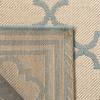 SAFAVIEH Washable Rug Outdoor Linden Collection - 4' x 6', Cream & Aqua, Non-Shedding & Easy to Clean, Ideal for Patio, Backyard, Mudroom (LND121L) view 4
