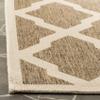 SAFAVIEH Washable Rug Outdoor Linden Collection - 4' x 6', Beige & Cream, Non-Shedding & Easy to Clean, Ideal for Patio, Backyard, Mudroom (LND122D) view 2