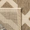 SAFAVIEH Washable Rug Outdoor Linden Collection - 4' x 6', Beige & Cream, Non-Shedding & Easy to Clean, Ideal for Patio, Backyard, Mudroom (LND122D) view 3