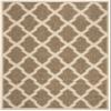 SAFAVIEH Washable Rug Outdoor Linden Collection - 4' x 6', Beige & Cream, Non-Shedding & Easy to Clean, Ideal for Patio, Backyard, Mudroom (LND122D) view 4