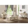 Acme Ragenardus 1 Drawer Wooden End Table with Bottom Shelf in Antique White view 4