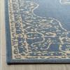SAFAVIEH Washable Rug Outdoor Linden Collection - 4' x 6', Cream & Blue, Non-Shedding & Easy to Clean, Ideal for Patio, Backyard, Mudroom (LND180N) view 4
