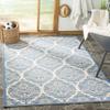 SAFAVIEH Washable Rug Outdoor Linden Collection - 4' x 6', Cream & Blue, Non-Shedding & Easy to Clean, Ideal for Patio, Backyard, Mudroom (LND135N) view 1
