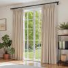 1 Inch Blackout Curtain Rods for Windows Patio, Adjustable Room Divider Curtain Rod Wall Mount & Ceiling Mount for Indoor & Outdoor, Black, 48" to 86" view 2