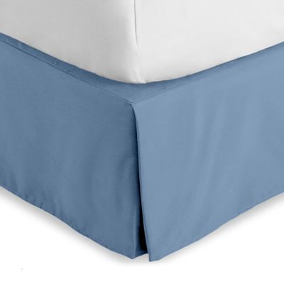 Bare Home King Bed Skirt - 15-Inch Tailored Drop Easy Fit - Bed Skirt for Beds - Center & Corner Pleats (King, Coronet Blue)