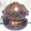 Antique Reproduction Sea Diver Decorative Diving Helmet Desk Nautical by brass gift store H view 1