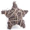 Factory Direct Craft Natural Woven Grapevine and Silver Glitter Twig Stars for Indoor Decor - 6 Stars view 1