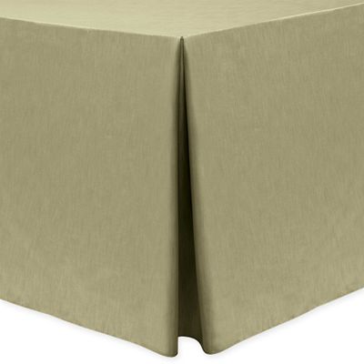 Ultimate Textile -2 Pack- Shantung - Majestic 4 ft. Fitted Tablecloth - Fits 24 x 48-Inch Rectangular Tables, Cafe Khaki