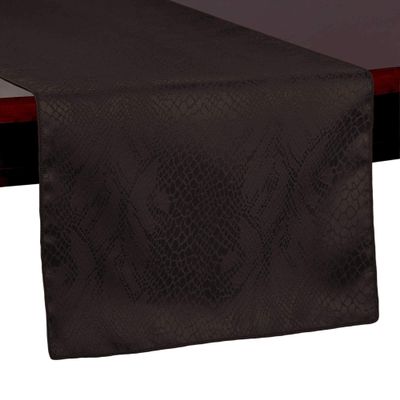 Ultimate Textile -2 Pack- Damask Kenya 14 x 54-Inch Table Runner - Modern Jacquard Design, Chocolate Brown