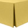 Ultimate Textile -2 Pack- Shantung - Majestic 4 ft. Fitted Tablecloth - Fits 24 x 48-Inch Rectangular Tables, Gold view 1