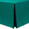Ultimate Textile -2 Pack- Shantung - Majestic 4 ft. Fitted Tablecloth - Fits 24 x 48-Inch Rectangular Tables, Teal view 1