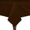 Ultimate Textile -2 Pack- Embroidered Pintuck Taffeta 45 x 45-Inch Square Tablecloth Chocolate Light Brown view 1