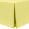 Ultimate Textile -2 Pack- Shantung - Majestic 4 ft. Fitted Tablecloth - Fits 24 x 48-Inch Rectangular Tables, Cornsilk Light Yellow view 1