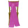 Ultimate Textile -25 Pack- Bridal Satin 8 x 100-Inch Chair Tie Sash, Rose Pink view 1