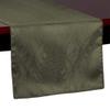 Ultimate Textile -2 Pack- Damask Kenya 14 x 72-Inch Table Runner - Modern Jacquard Design, Jungle Green view 1