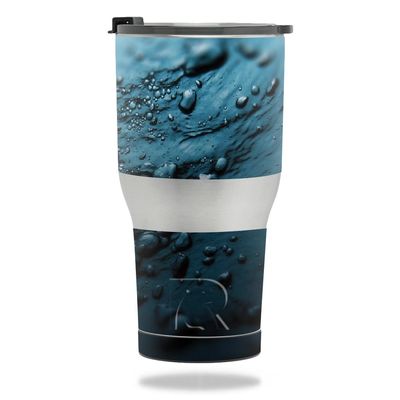 MightySkins Skin Compatible with RTIC Tumbler 30 oz. (2017) - Blue Storm | Protective, Durable, and Unique Vinyl Decal wrap Cover | Easy to Apply, Remove, and Change Styles | Made in The USA