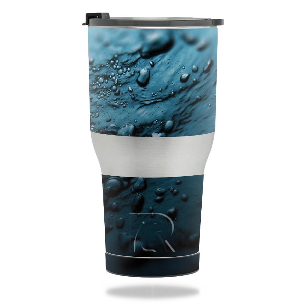 MightySkins Skin Compatible with RTIC Tumbler 30 oz. (2017) - Blue Storm | Protective, Durable, and Unique Vinyl Decal wrap Cover | Easy to Apply, Remove, and Change Styles | Made in The USA