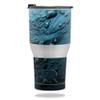 MightySkins Skin Compatible with RTIC Tumbler 30 oz. (2017) - Blue Storm | Protective, Durable, and Unique Vinyl Decal wrap Cover | Easy to Apply, Remove, and Change Styles | Made in The USA view 1