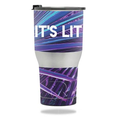 MightySkins Skin Compatible with RTIC Tumbler 30 oz. (2017) - Its Lit | Protective, Durable, and Unique Vinyl Decal wrap Cover | Easy to Apply, Remove, and Change Styles | Made in The USA