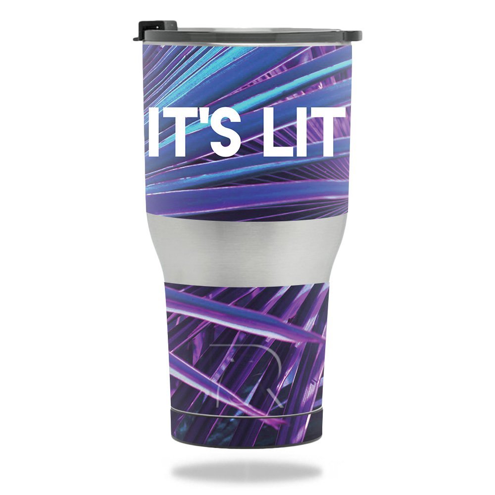 MightySkins Skin Compatible with RTIC Tumbler 30 oz. (2017) - Its Lit | Protective, Durable, and Unique Vinyl Decal wrap Cover | Easy to Apply, Remove, and Change Styles | Made in The USA