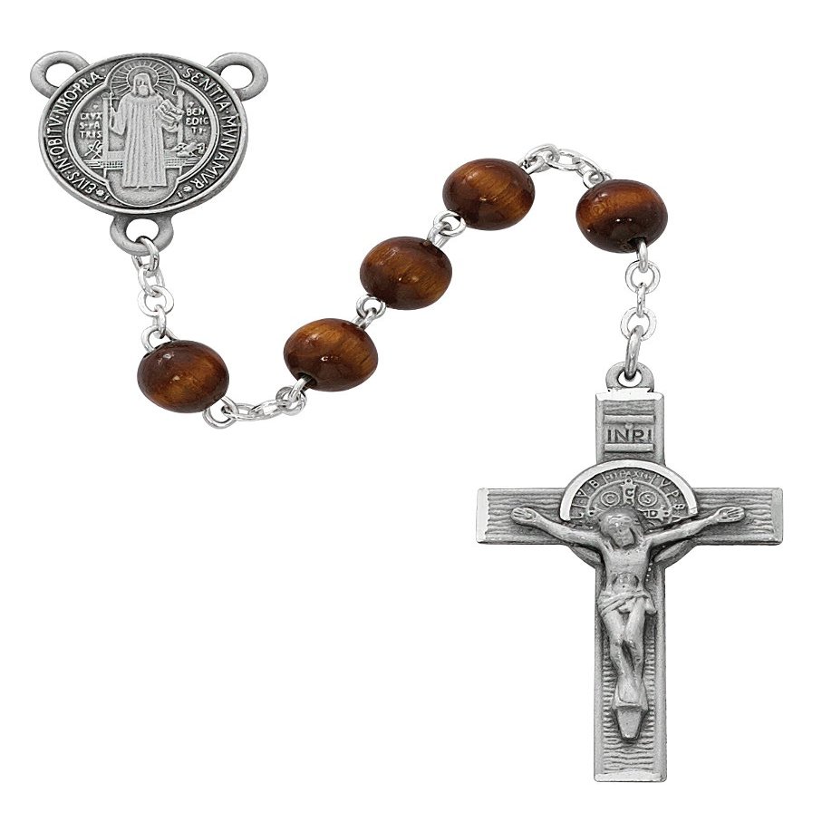 R546DF 7MM PEWTER BROWN ST. BENEDICT