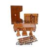 Aarsun Wooden Temple Folding Home Mandir Open Floor Standing DIY view 3