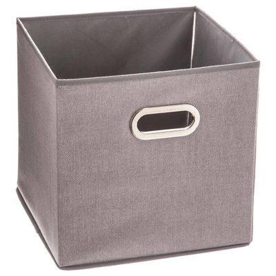 5 five simply smart Storage Box 31 x 31 cm (Light Grey China), Polypropylene, U