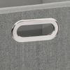 5 five simply smart Storage Box 31 x 31 cm (Light Grey China), Polypropylene, U view 4