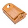BIRDROCK HOME Breakfast Serving Tray with Handles - Set of 2 - Natural Bamboo - Wood - Food - Breakfast Tray - Party Platter - Nesting - Kitchen and Dining view 2