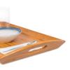 BIRDROCK HOME Breakfast Serving Tray with Handles - Set of 2 - Natural Bamboo - Wood - Food - Breakfast Tray - Party Platter - Nesting - Kitchen and Dining view 4