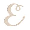 20" Watermelon Curl Script Unfinished Wood Initial Monogram Letter E (Sizes 12"-30") view 1