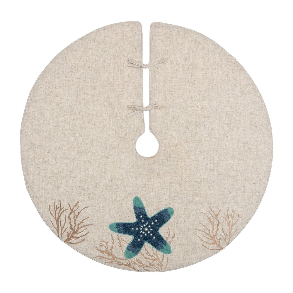 C&F Home Coral Reef Indigo Tree Skirt Treeskirt Indigo