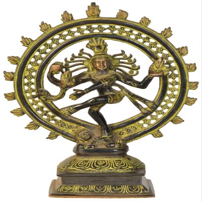 Exotic India Nataraja Brass Statue, Green
