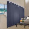A&F Rod Dcor Room Divider Ceiling Track with Curtain Set - for Spaces 9ft Height x 1ft - 6ft Wide, Dark Grey view 1