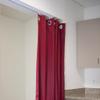 A&F Rod Dcor Room Divider Ceiling Track with Curtain Set - for Spaces 9ft Height x 30ft - 36ft Wide, Red view 2