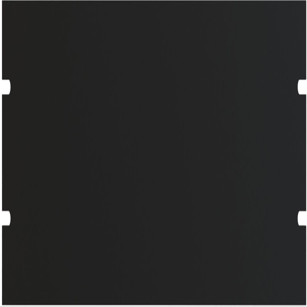 Hammond Rack Panel, 19", 3U, Alum, Black - PBPA19005BK