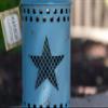 Harbor Gardens ZT171433 Essex Collection Blue Distressed Vintage Star Cut-Out Lantern with Tea Light Holder view 3