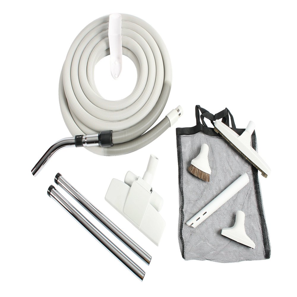 Cen-Tec Systems 93378 Central Vacuum Premium Grey Kit with 35 ft Hose
