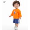 Simplicity US8576OS 18" Sport and Pajamas Unisex Doll Clothes Sewing Patterns view 2